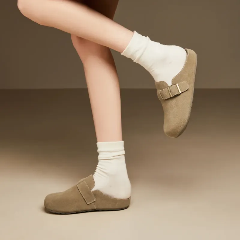 SOBB Rubber Sole Abrasion Resistant Slip Resistant Closed Toe Slippers Women's-5