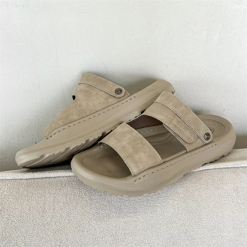 SOBB Beach Sandals Men Black/Gray-11