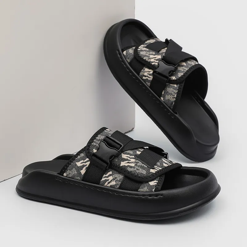 SOBB Abrasion Resistant Cushioning Slide Slippers Men's-3