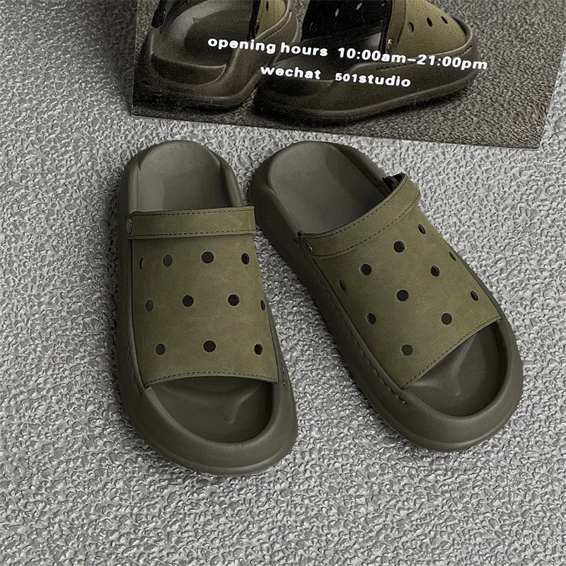 SOBB Beach Sandals Men's Olive Green-5