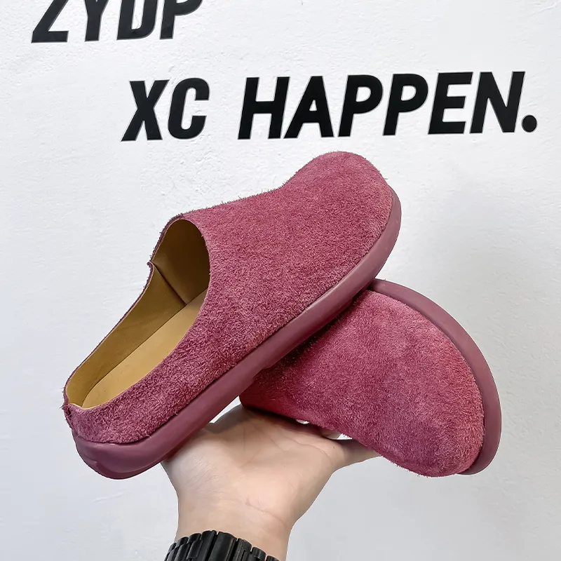 SOBB Rubber Sole Abrasion Resistant Slip Resistant Closed Toe Slippers Men's-8