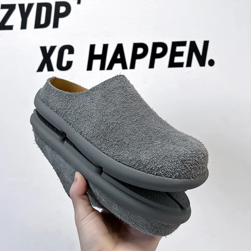 SOBB Rubber Sole Abrasion Resistant Slip Resistant Closed Toe Slippers Men's-22