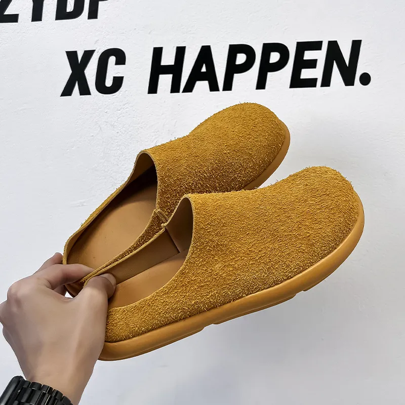 SOBB Rubber Sole Abrasion Resistant Slip Resistant Closed Toe Slippers Men's-17
