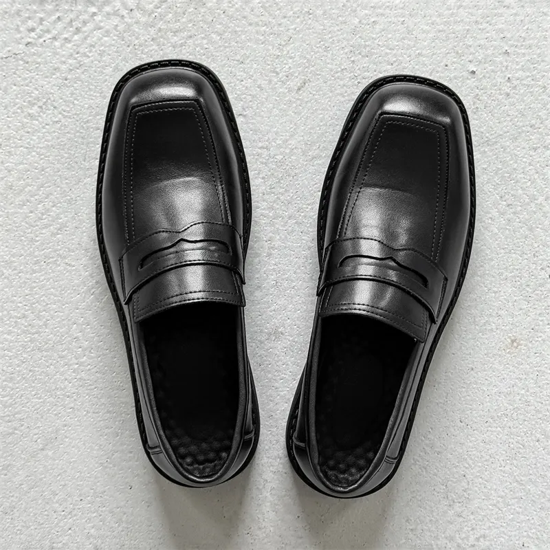 SOBB Loafers Men Black/Red/Brown/Green/Patent Leather/Blue/Purple/Charcoal Black/Gray-3