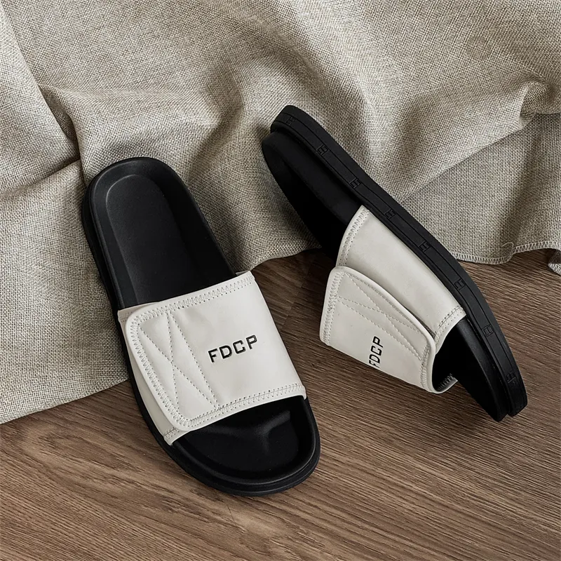 SOBB Rubber Sole Slip Resistant Abrasion Resistant Cushioning Slide Slippers Men's-7