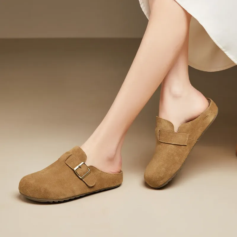 SOBB Rubber Sole Abrasion Resistant Slip Resistant Closed Toe Slippers Women's-9