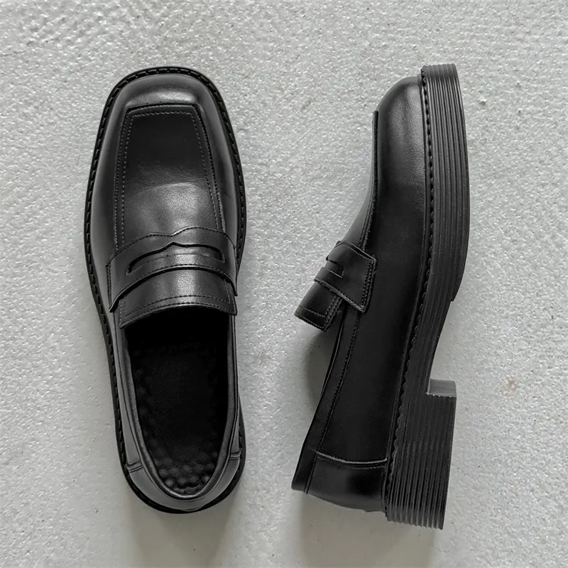 SOBB Loafers Men Black/Red/Brown/Green/Patent Leather/Blue/Purple/Charcoal Black/Gray-4