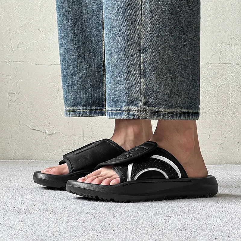 SOBB Rubber Sole Slip Resistant Abrasion Resistant Cushioning Slide Slippers Men's-1