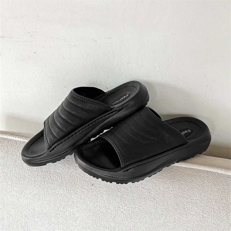 SOBB Slide Slippers Men's Black-5