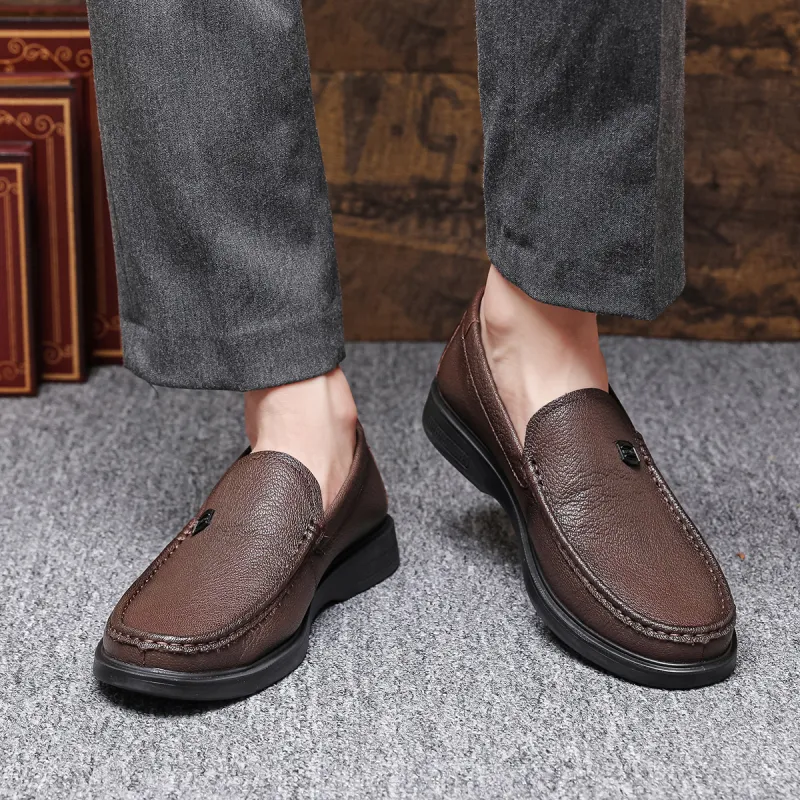 SOBB Dress Shoes Men Low Top Black, Brown-18