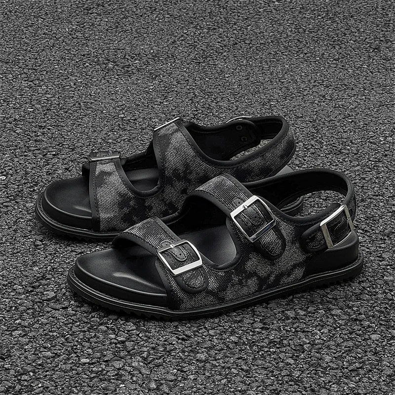 SOBB Beach Sandals Men Black-2