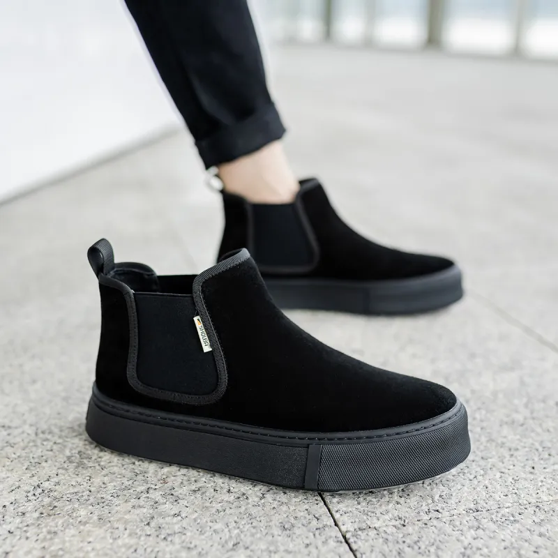 SOBB Short Chelsea Boots Men's Black-6