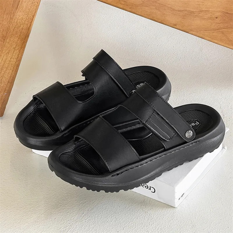 SOBB Beach Sandals Men Black/Gray-2