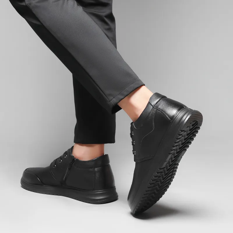 SOBB Dress Shoes Men Low Top Black-7