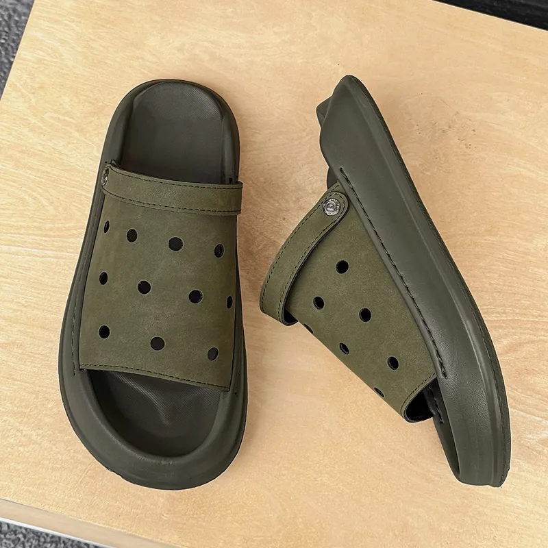 SOBB Beach Sandals Men's Olive Green-4