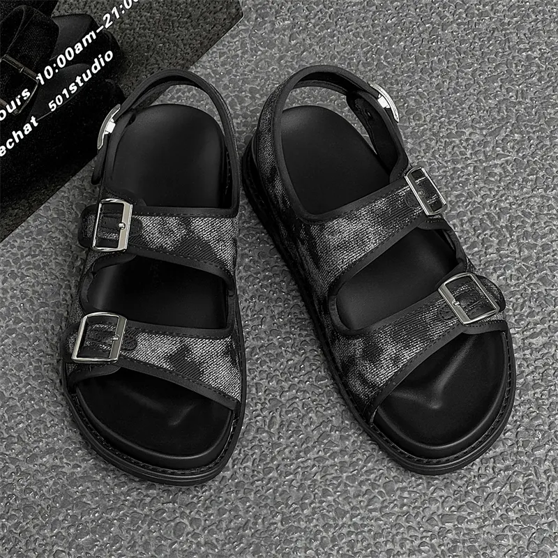 SOBB Beach Sandals Men Black-3