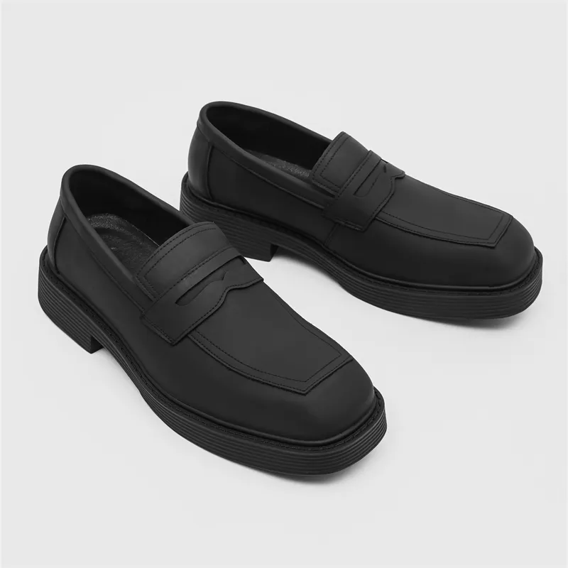 SOBB Loafers Men Black/Red/Brown/Green/Patent Leather/Blue/Purple/Charcoal Black/Gray-44