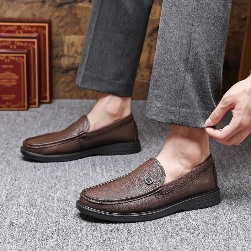SOBB Dress Shoes Men Low Top Black, Brown-16