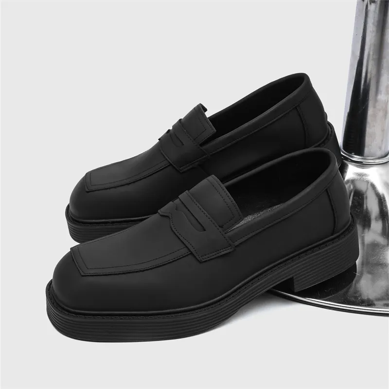 SOBB Loafers Men Black/Red/Brown/Green/Patent Leather/Blue/Purple/Charcoal Black/Gray-46