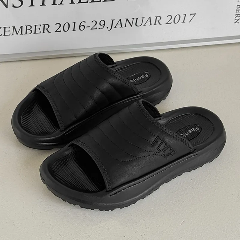 SOBB Slide Slippers Men's Black-1