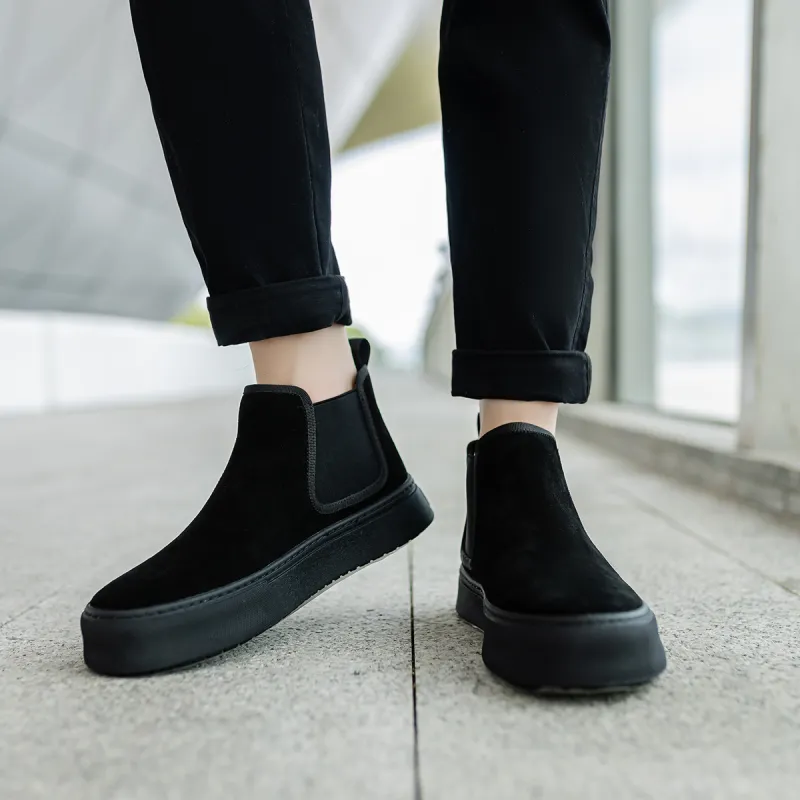 SOBB Short Chelsea Boots Men's Black-8