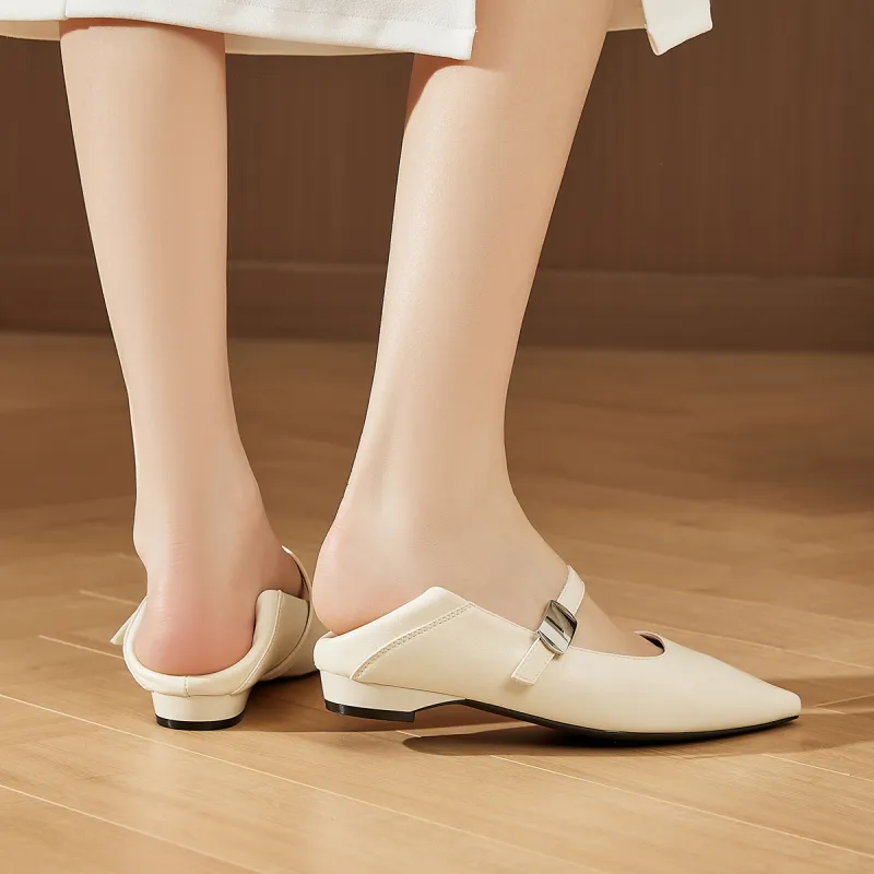 SOBB Casual Single Shoes 1.5cm Women's Beige-8