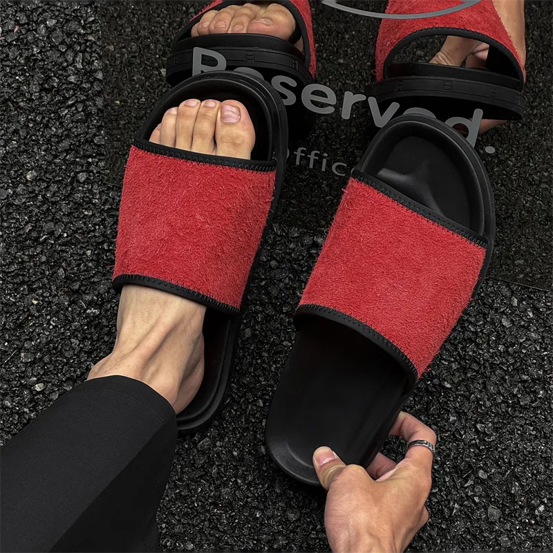 SOBB Slip Resistant Abrasion Resistant Cushioning Slide Slippers Men's-16