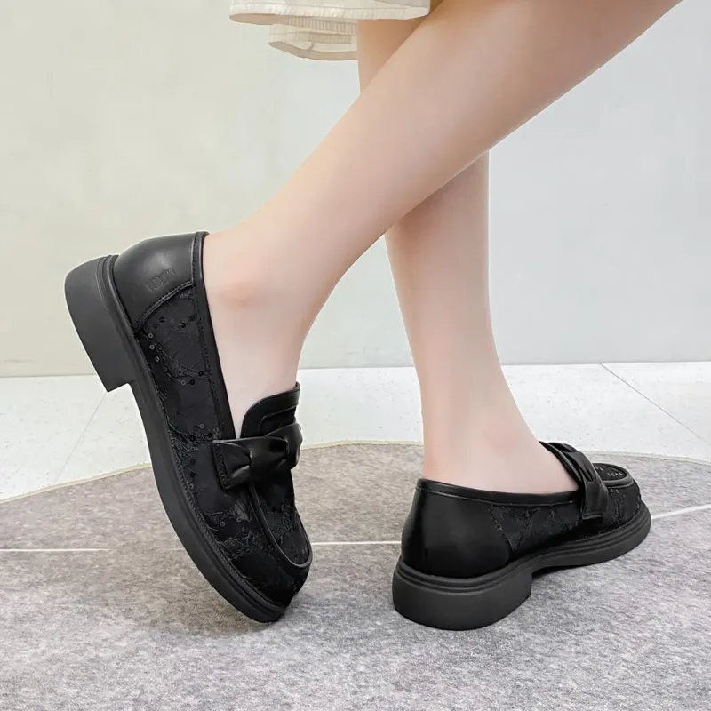SOBB Loafers Women's Black/White-5