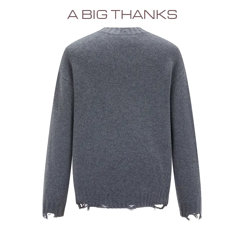 Abigthanks Sweaters Unisex Gray-1