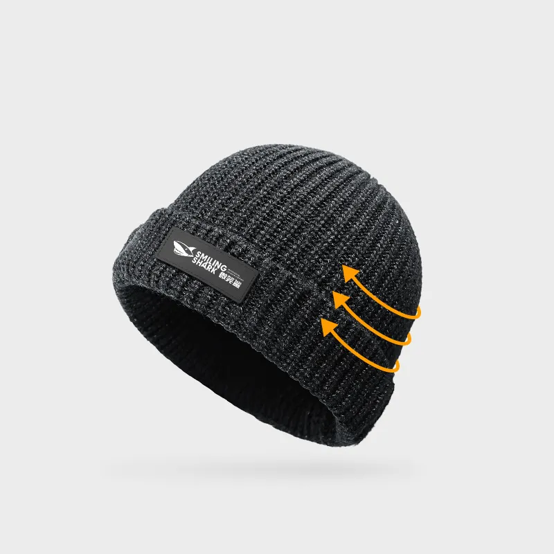 SMILING SHARK Nylon Beanies Unisex-1
