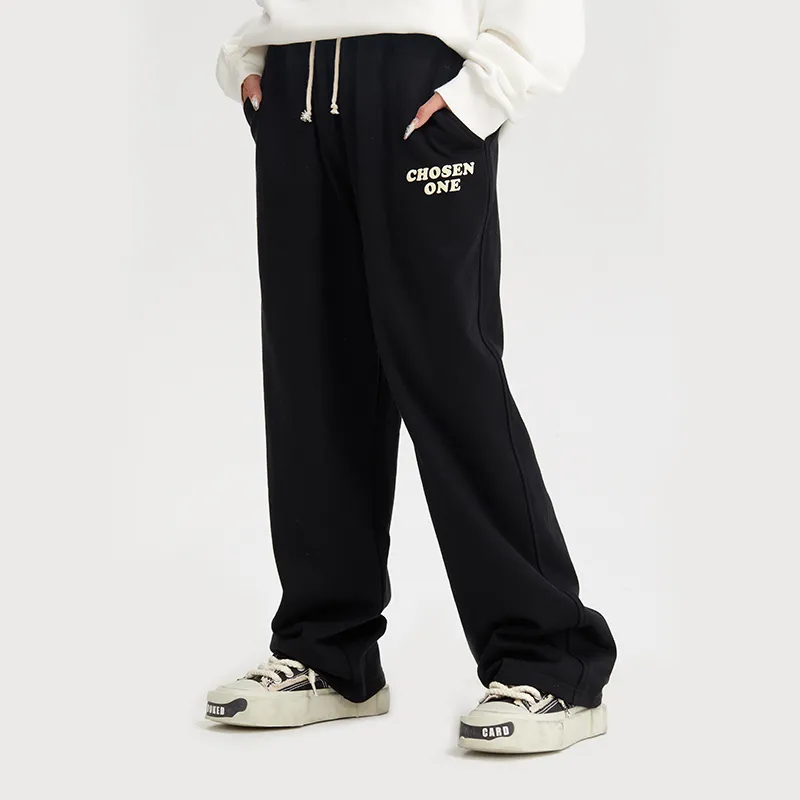 CHOSEN1 CH Knitted Sweatpants Unisex Apricot-5