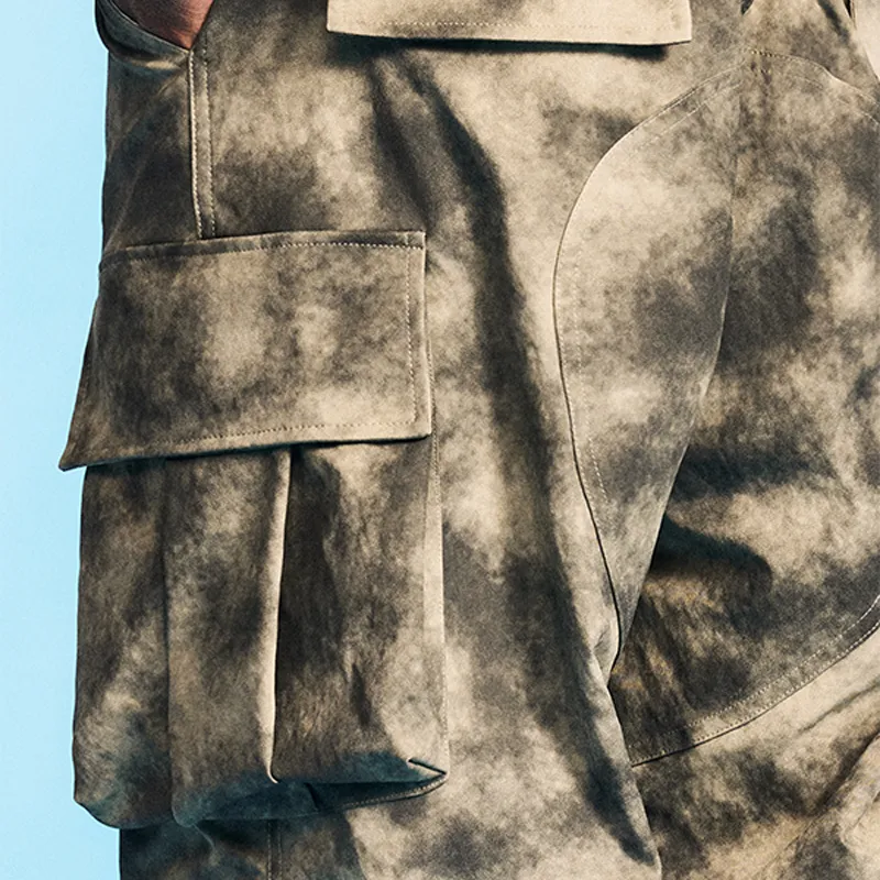 1807 Jeff Hamilton Collaboration Cargo Pants Unisex Khaki-2