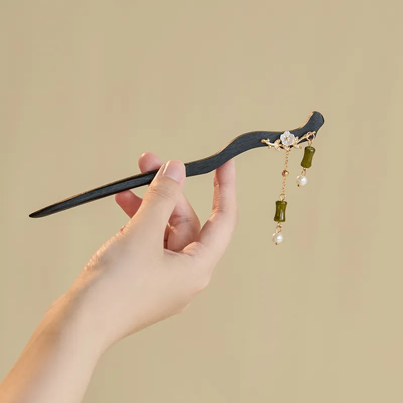 CHIMERA Wooden Hairpin Hair Accessories Headwear Women's-2