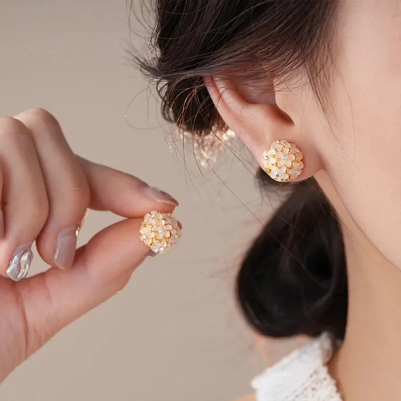 CHIMERA Copper Alloy Stud Earrings Women's-1