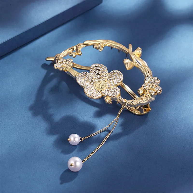 CHIMERA Artificial Pearl Hair Clips Women's-3