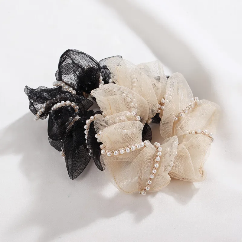 CHIMERA Gauze Beads Hair Tie Women's-5
