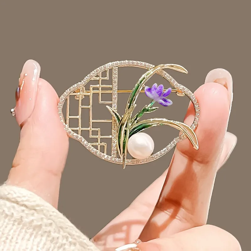 CHIMERA Copper Gold And Purple Brooch Accessories Women's-1