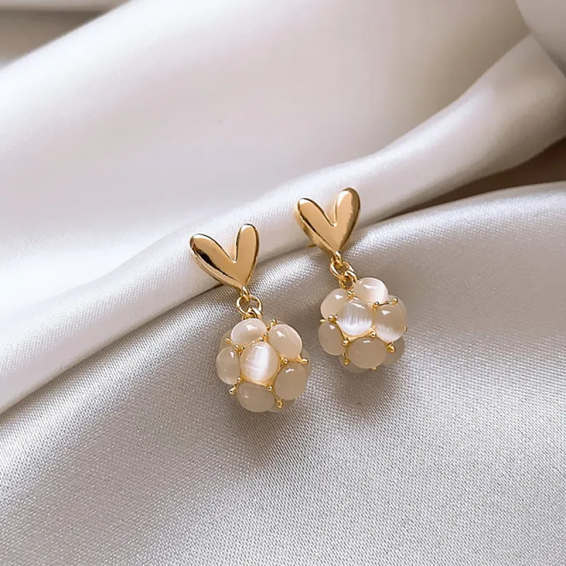 CHIMERA Glass Cat Eye Earrings Women's-3