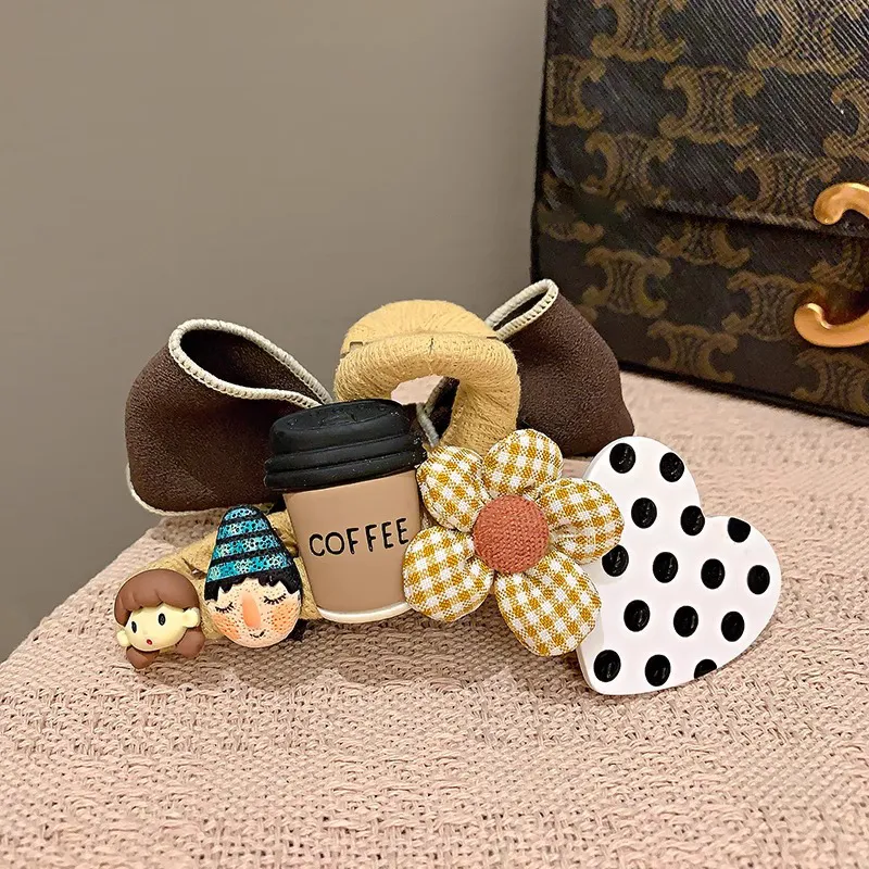 CHIMERA Fabric Hair Clip Claw Clip Hair Accessory Headpiece Women's-5