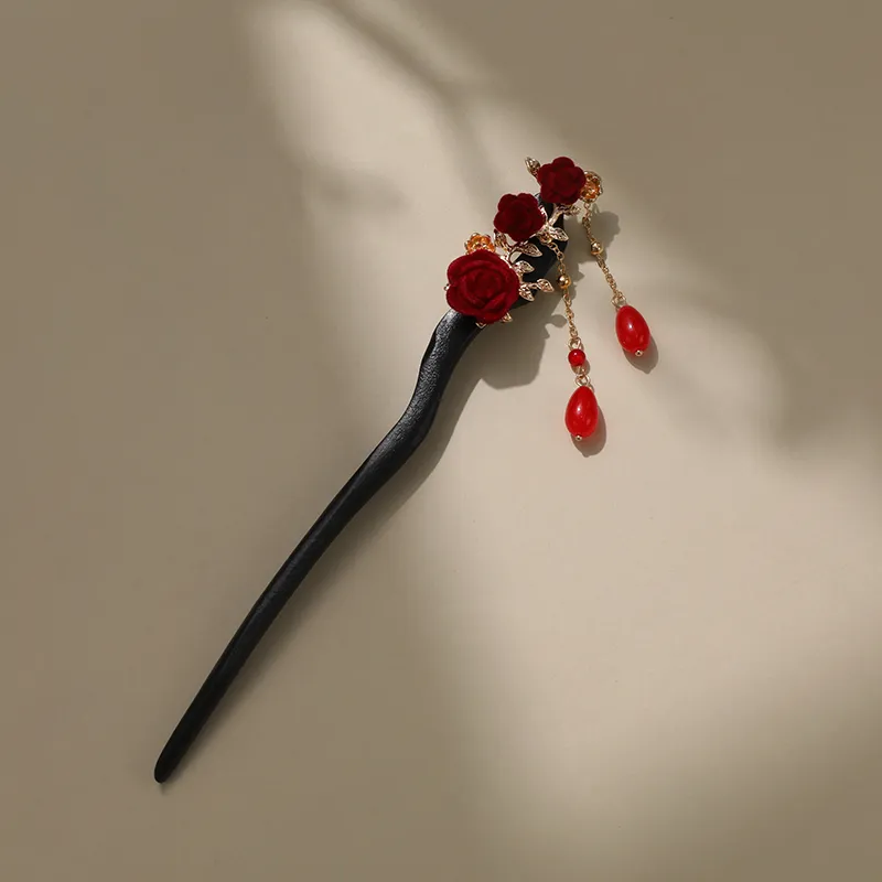 CHIMERA Wooden Hairpin Hair Accessory Headpiece Women's-1