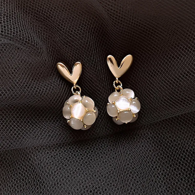 CHIMERA Glass Cat Eye Earrings Women's-1