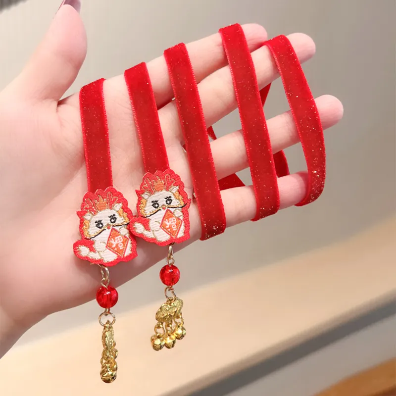 CHIMERA Velour Fabric Ribbon Hair Accessory Headpiece Kids'-4