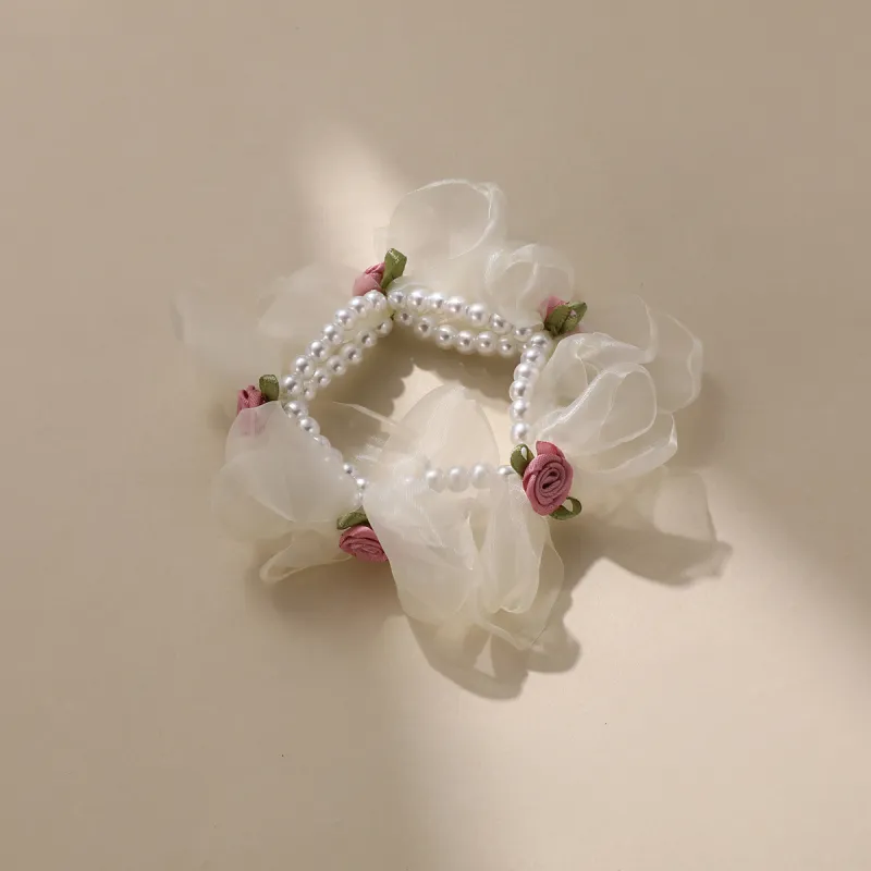 CHIMERA Fabric Rubber Band Hair Tie Women's-6