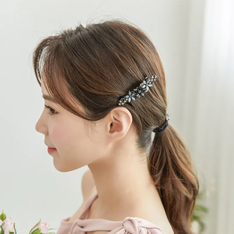 CHIMERA Artificial Crystal Hair Clips Women's-3