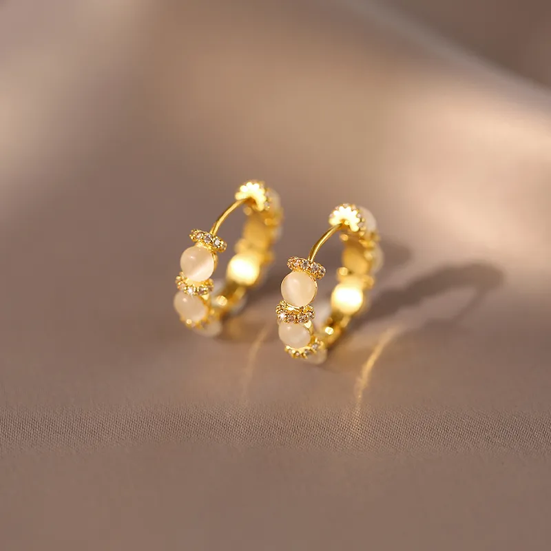 CHIMERA Glass Cat Eye Earrings Women's-7