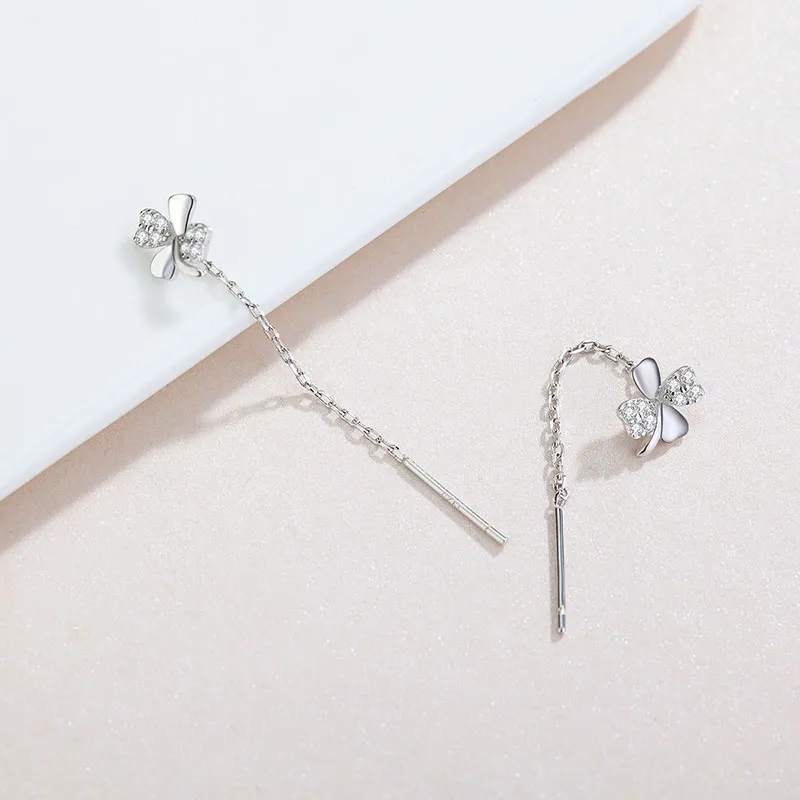 CHIMERA S925 Silver Drop Earrings Women's-3