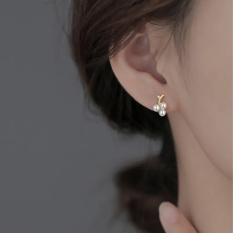 CHIMERA Copper Plating Stud Earrings Women's-4