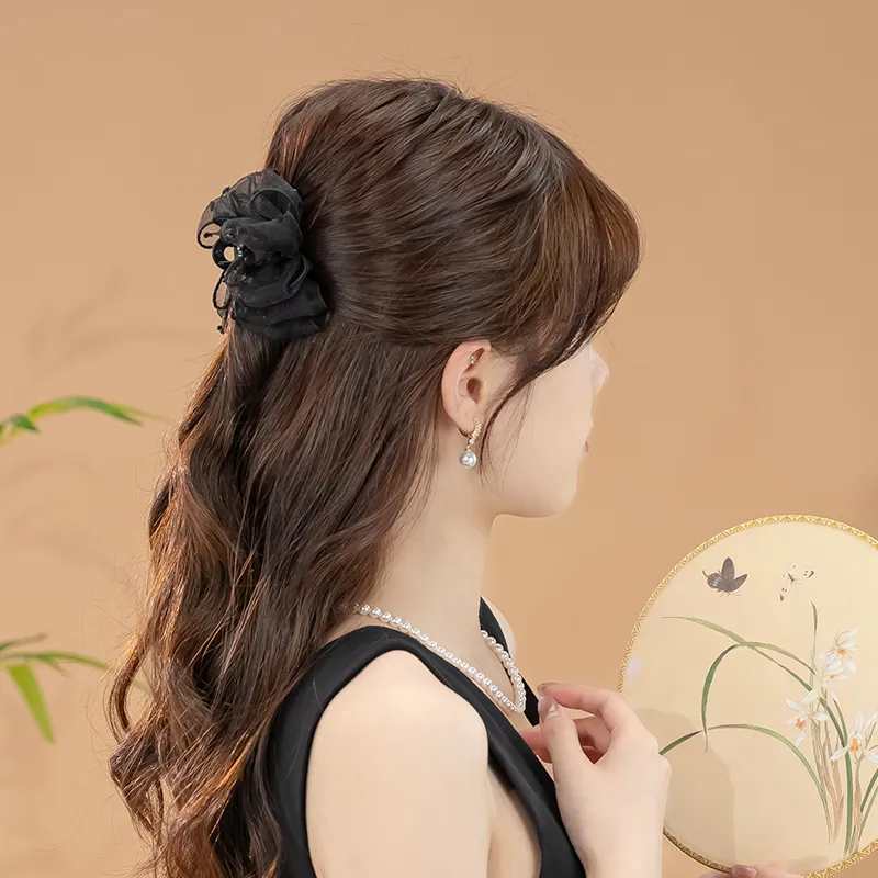 CHIMERA Fabric, Alloy Hair Clips Women's-1