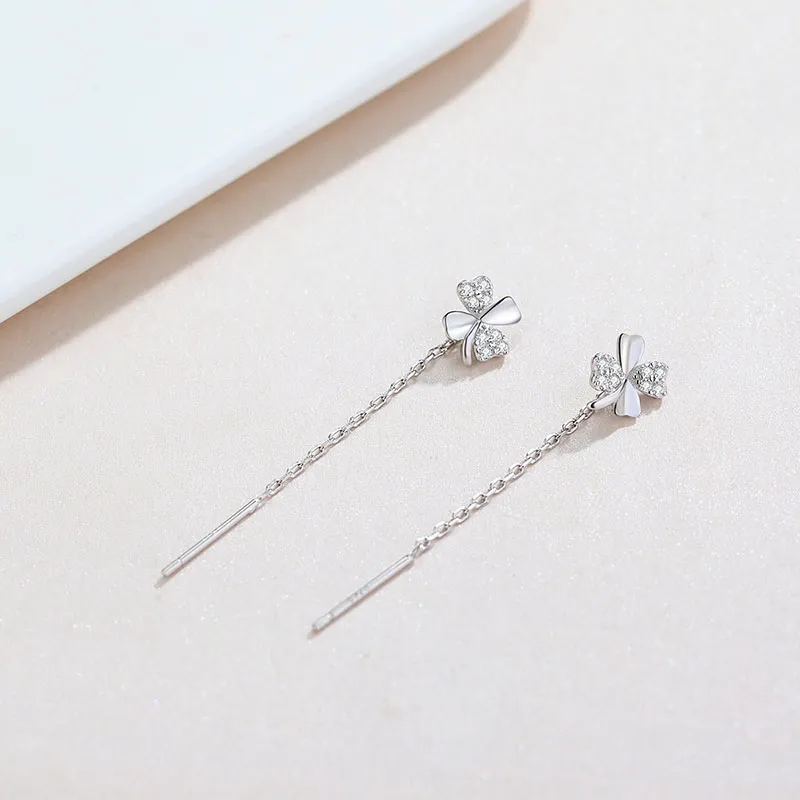 CHIMERA S925 Silver Drop Earrings Women's-5