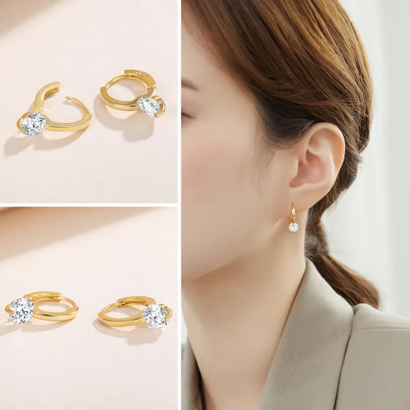 CHIMERA Synthetic Zirconia Earrings Women's-6